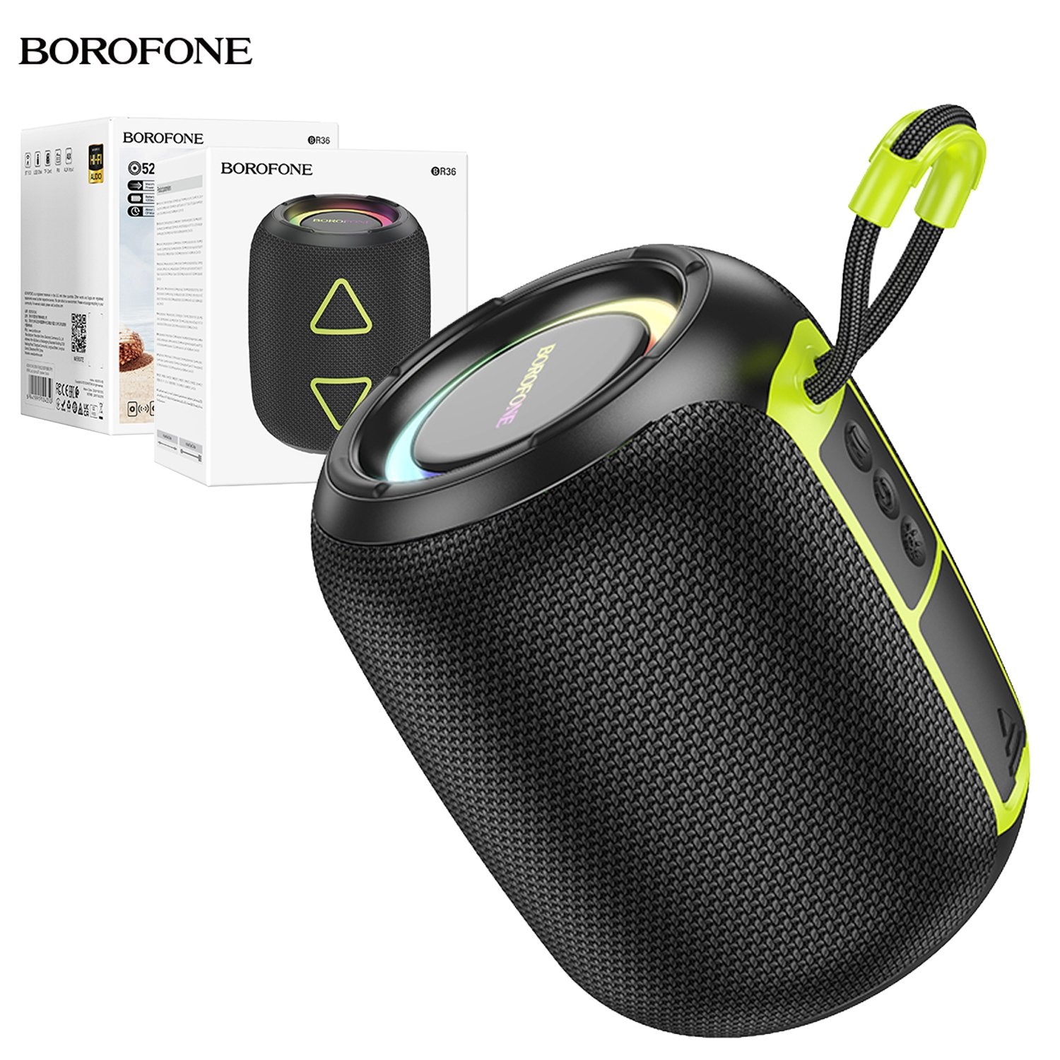 BOROFONE BR36 Sports Wireless Bluetooth BT5.3 Portable Speaker (Black) BOROFONE BR36 Sports Wireless Bluetooth BT5.3 Portable Speaker (Black)